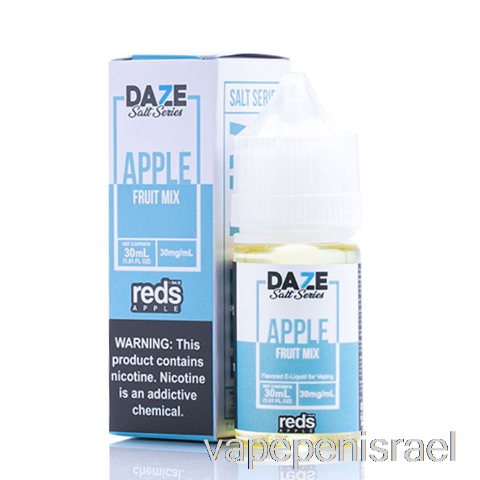 Vape Israel חד פעמי תערובת פירות - מיץ תפוחים אלקטרוני של האדום - 7 דזה מלח - 30 מ"ל 30 מ"ג